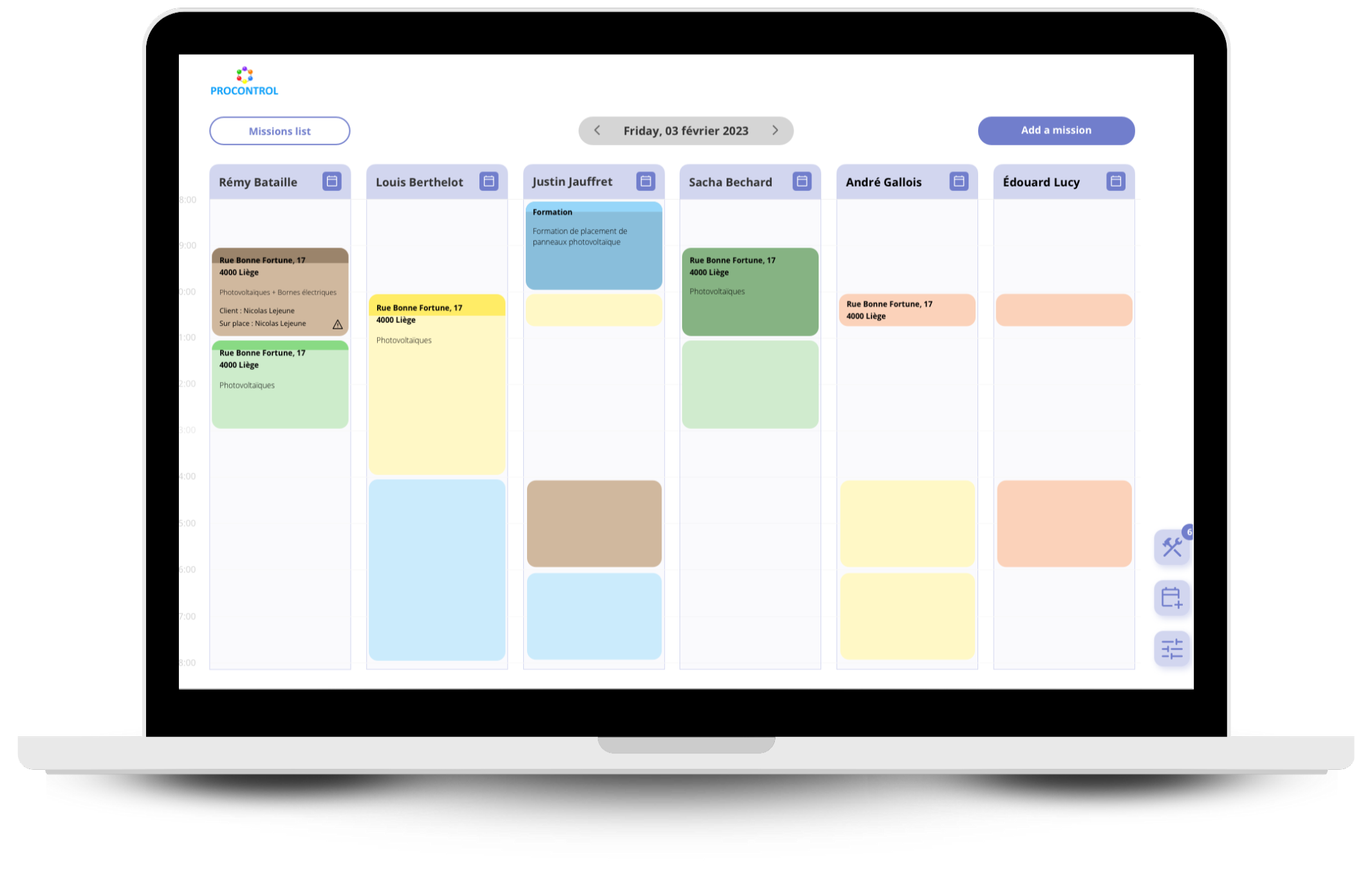 Notre solution pour Procontrol